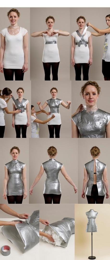 DIY Duct Tape Dress Form - Holly Hock
