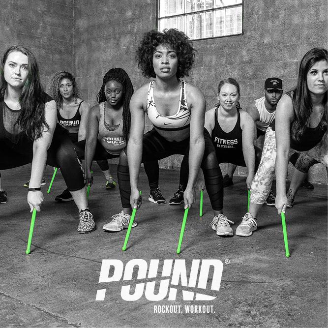 Pound Rock Cardio Drumming Class Holly Hock