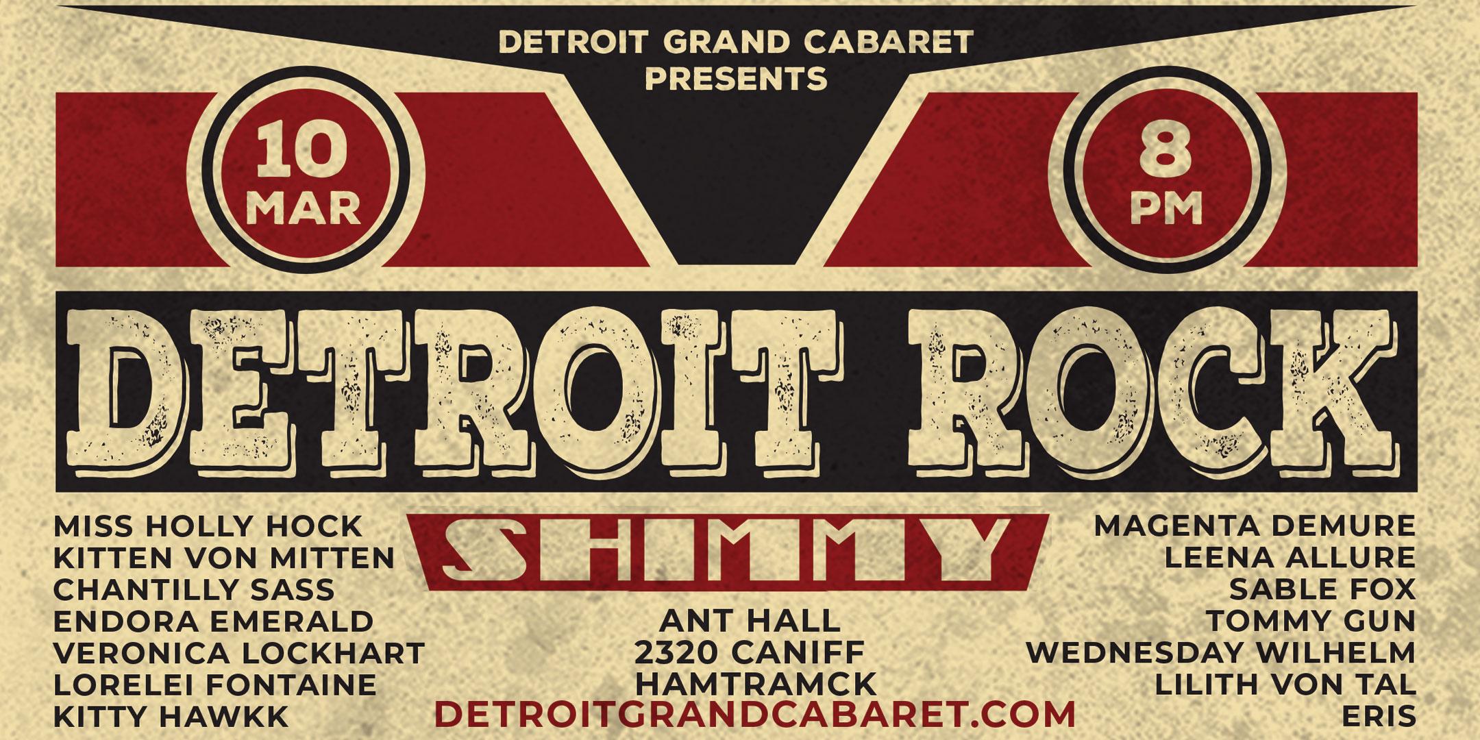 Detroit Grand Cabaret Presents – Detroit Rock Shimmy