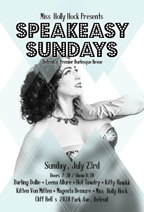 Speakeasy Sunday July 2017 Detroit Burlesque Show