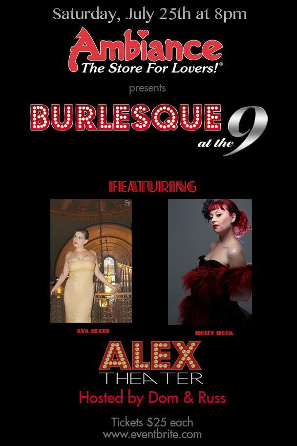alex burlesque at the 9